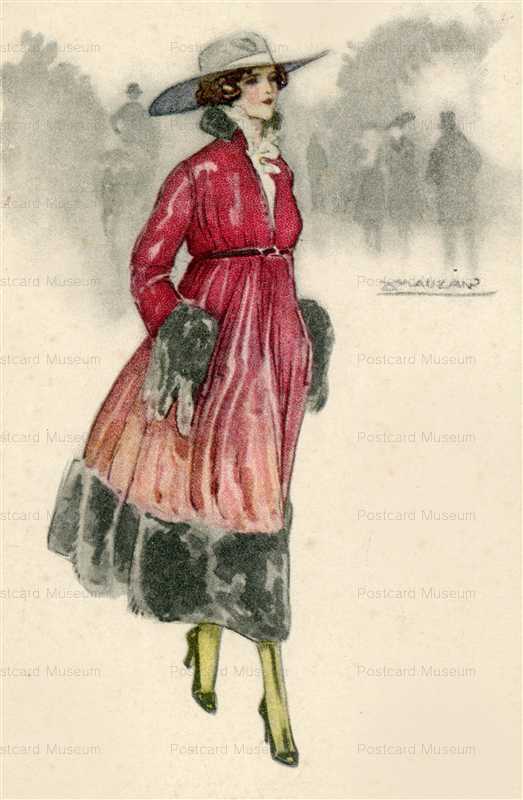 ma030-Mauzan Elegant Woman Fur Coat
