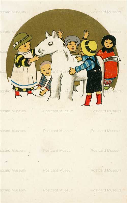 ne130-雪ダルマのお馬 子供達