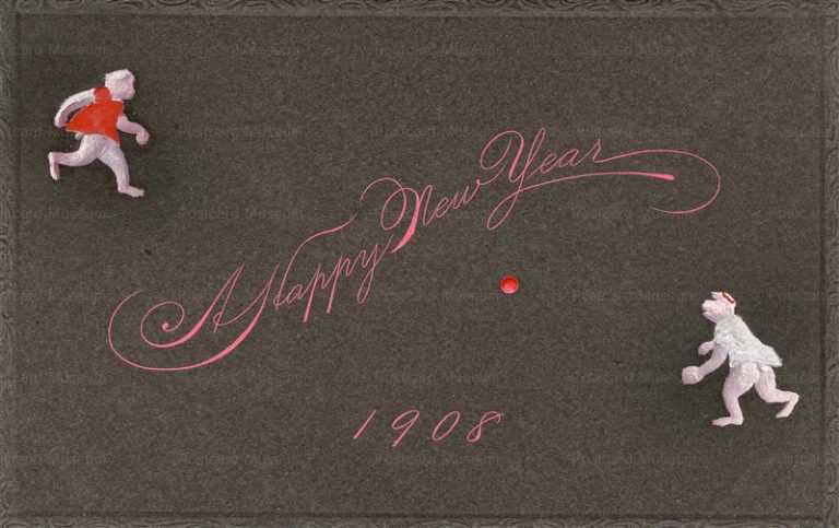 ng080-猿の野球 Happy New Year1908
