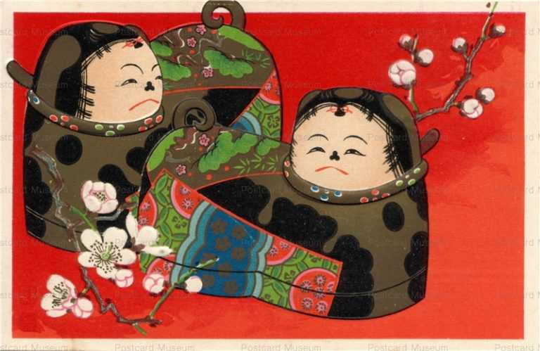 ni190-梅と置物の犬