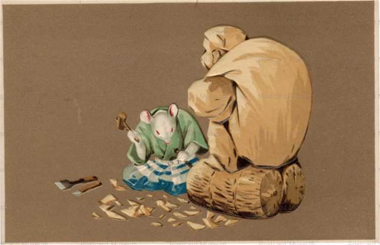 nn330-大黒様を彫る鼠