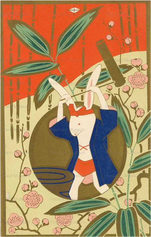 nr050-兎の餅つき