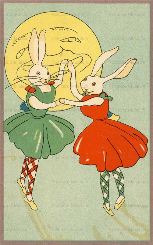 nr105-月とドレスの兎