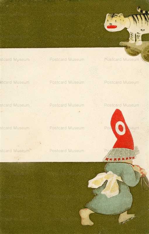 nt060-張子のトラを牽く子供