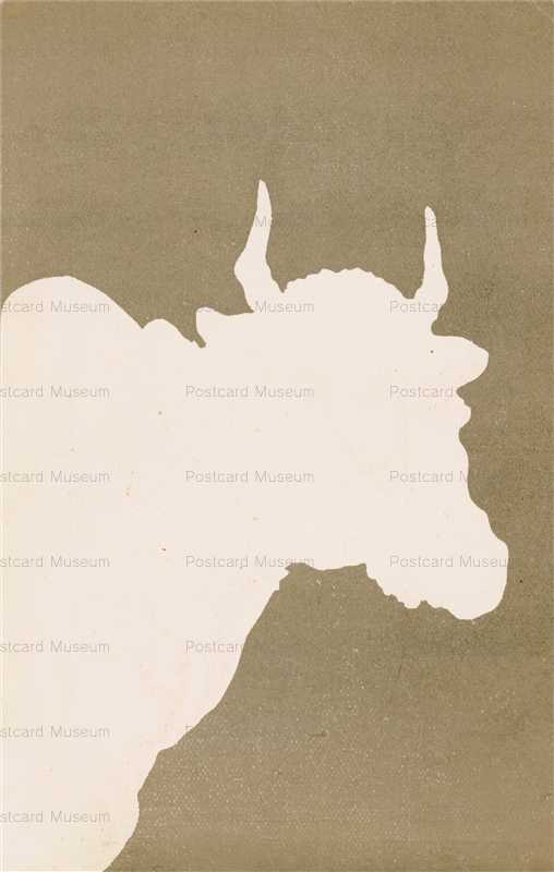 nu080-笠井鳳斎 牛 透かし絵