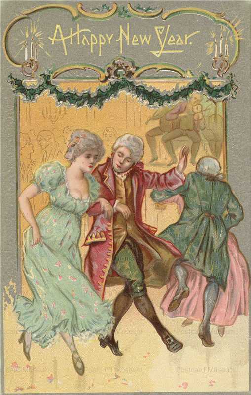 ny270-A Happy New Year Dancing