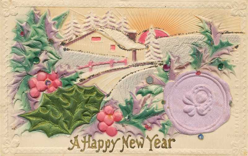 ny285-New Year Embossed