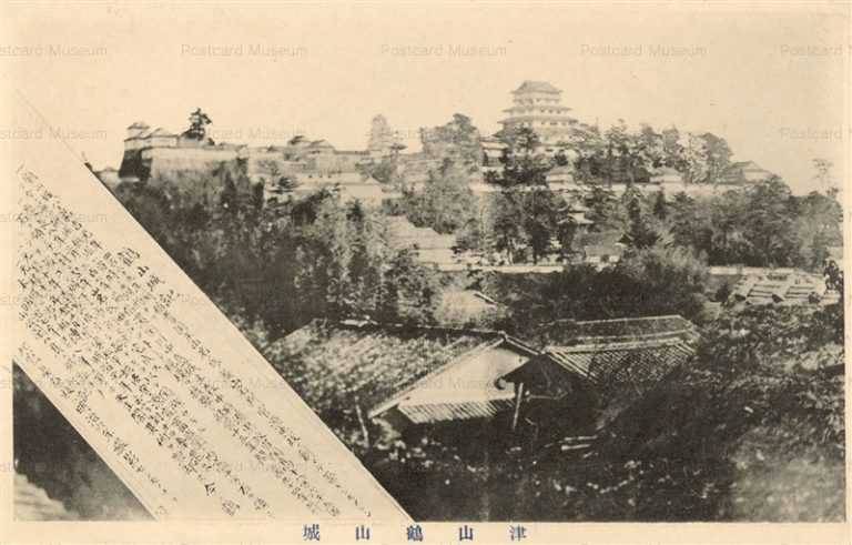 ok1620-Kakuzan Castle Tsuyama 津山 鶴山城 明治六年