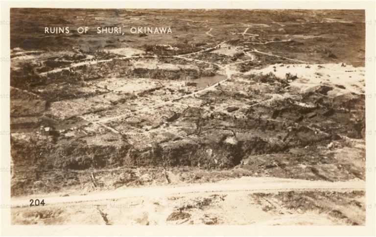 oky388-Ruins of Shuri Okinawa 1940s 首里跡 沖縄