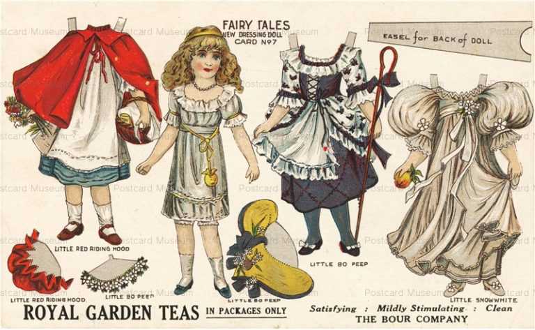 ps008-Royal Garden Teas Fairy Tale Paper Doll