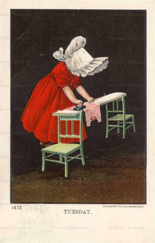 qb040-Sunbonnet Girl Iron Tuesday