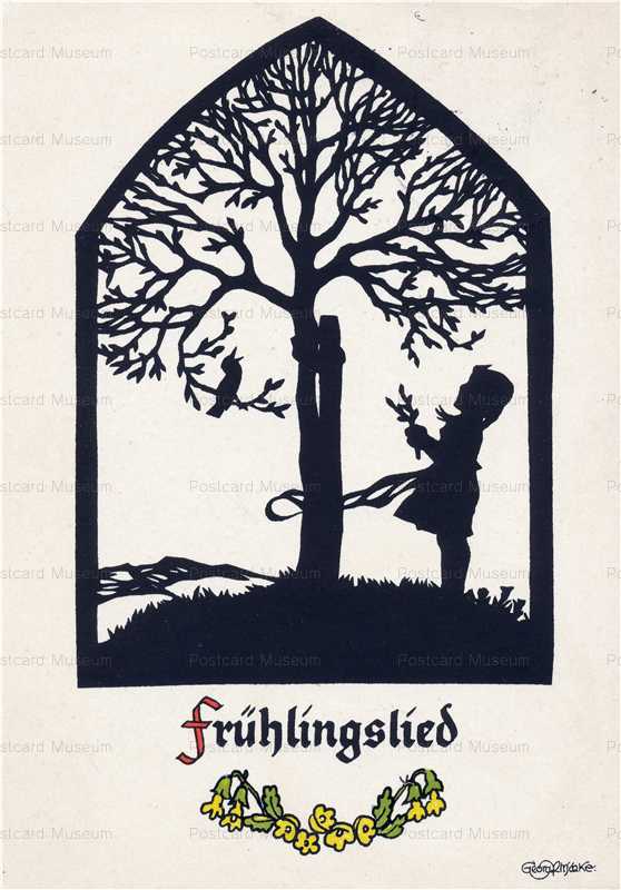 sib587-Girl Tree Bird Fryhlingslied