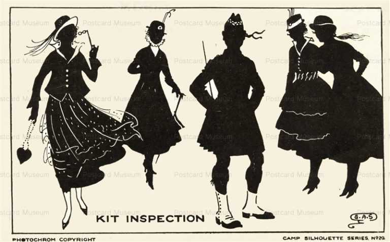 sib865-Silhouette Kilted Scot & Ladies