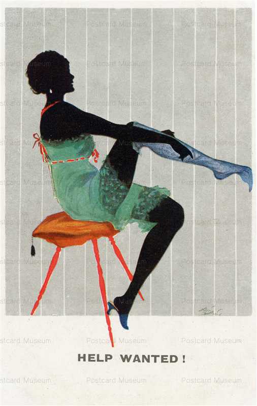 sic265-Arthur Butcher Silhouette Woman Lingerie Stocking