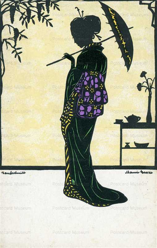 sic395-Manni Grosze Japanese Lady with Parasol