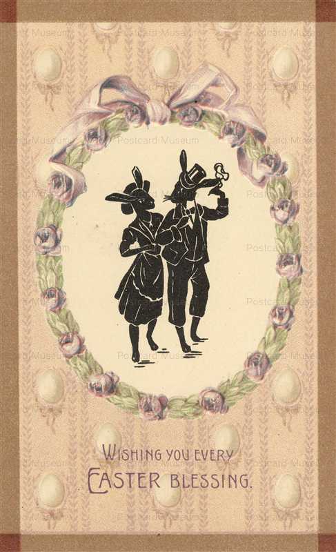 sic585-Silhouette Easter Rabbit Dressed