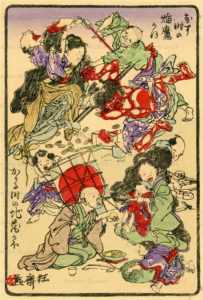 ukk643-暁斎 狂斎百図 一 かりる時の地蔵 返す時の閻魔