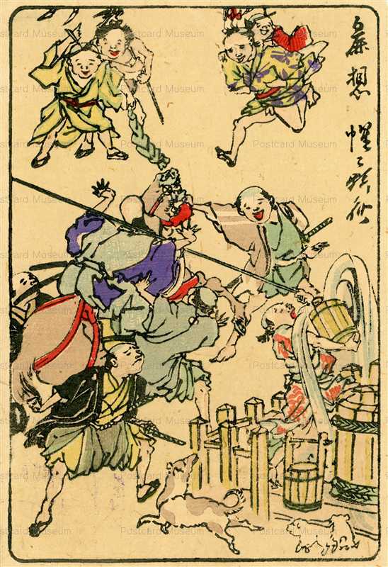 ukk714-暁斎 狂斎百図 二 鹿想