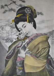 uzo580-猫抱く美人