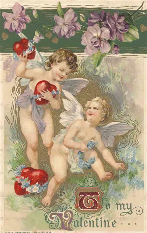 v390-Valentine Cupids Violet John Winsch
