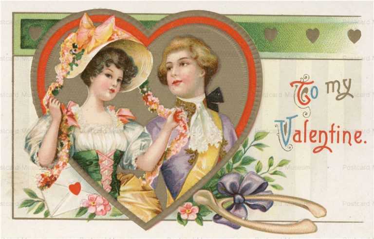 vl555-valentine's Day Victorian Couple