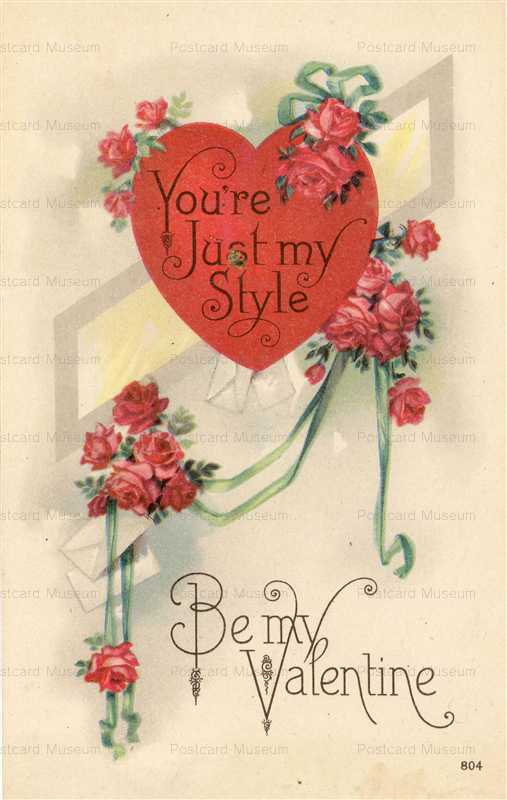 vl940-Valentine Heart and Rose