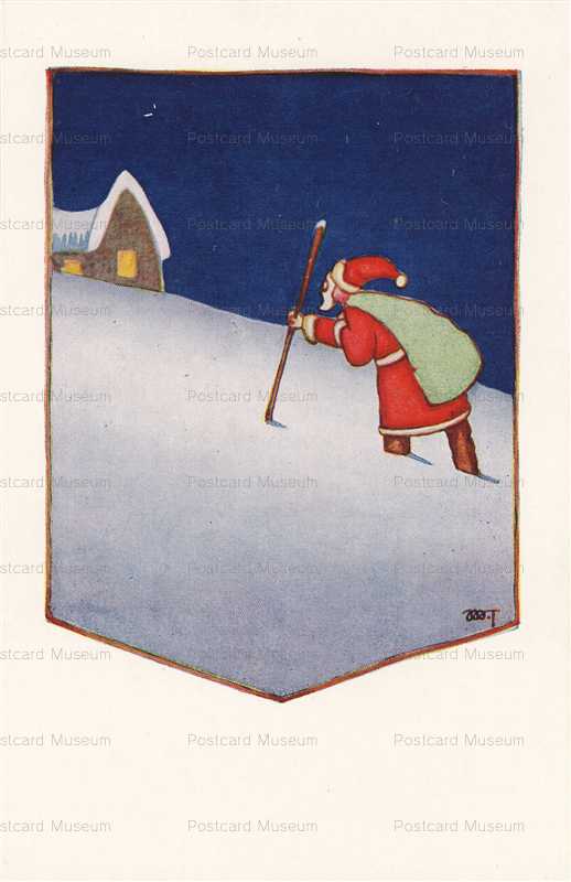 wr510-雪の中を歩くサンタ