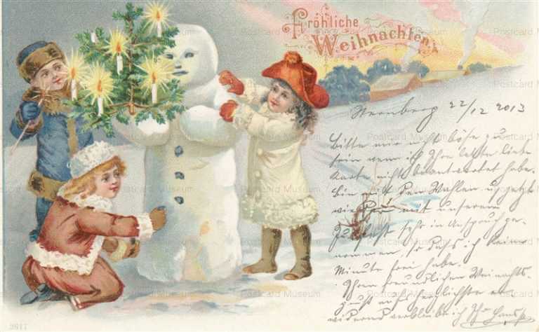xm055-Christmas Snowman Children