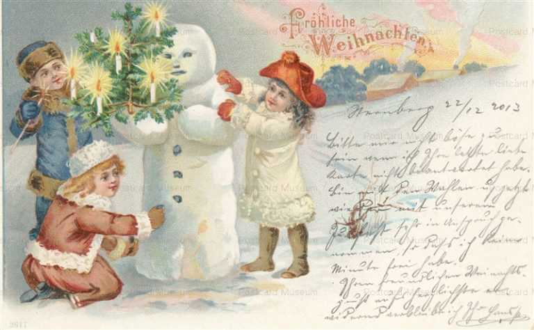 xm055-Christmas Snowman Children