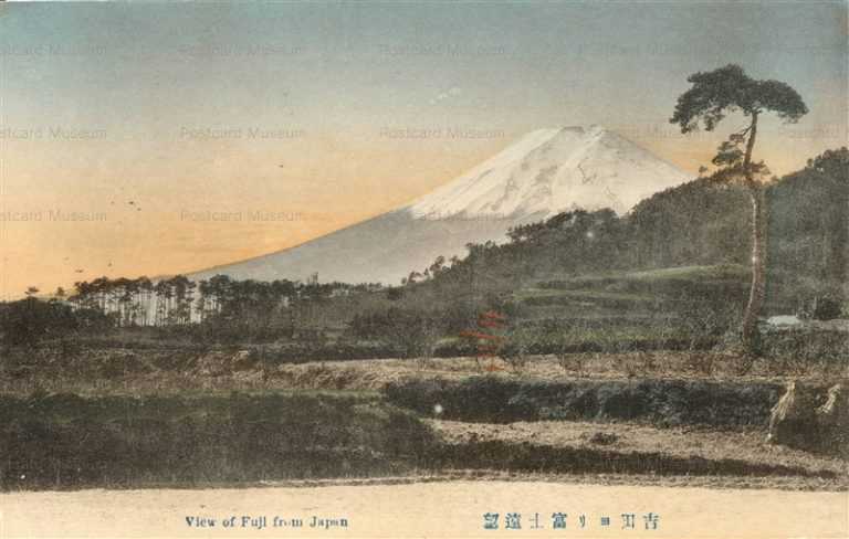 yn540-View of Fuji Yoshida 吉田ヨリ富士遠望