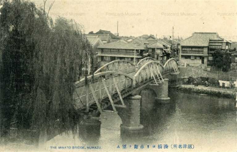 uc1305-Minato Bridge Numazu 湊橋ヨリ市街ヲ望ム 沼津名所