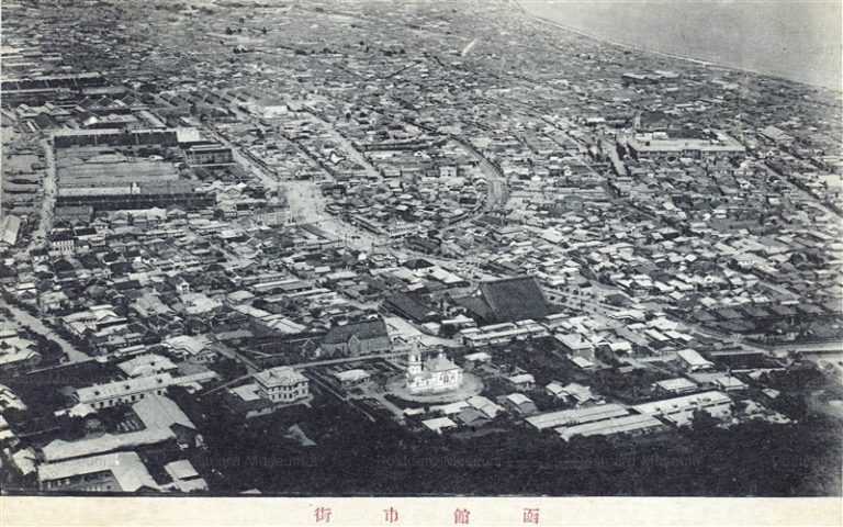 hh990-Hakodate Whole View 函館市街
