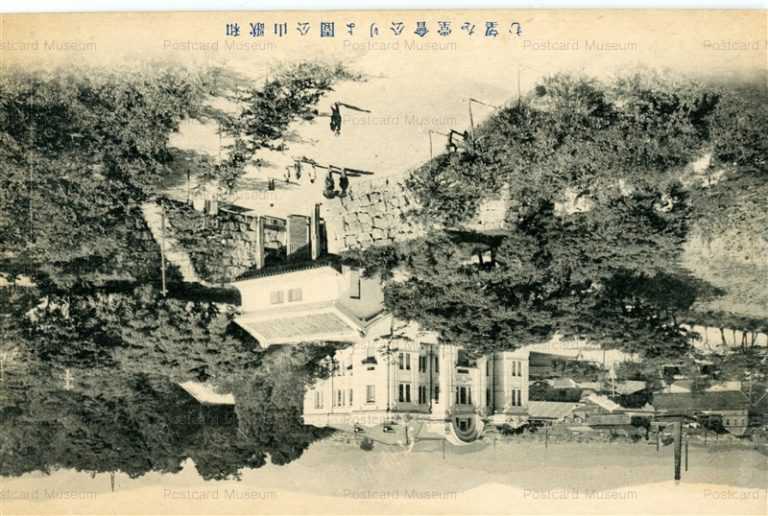 zy115-Wakayama park 和歌山公園より公會堂を望む