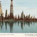 er385-Oil Akita 秋田 石油櫓の林立 | 絵葉書資料館