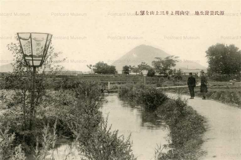 zc1600-Moriyamagawa 守山川より三上山を望む 源氏螢發生地