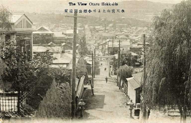 ho740-Otaru Park 水天宮山上より小樽公園遠望