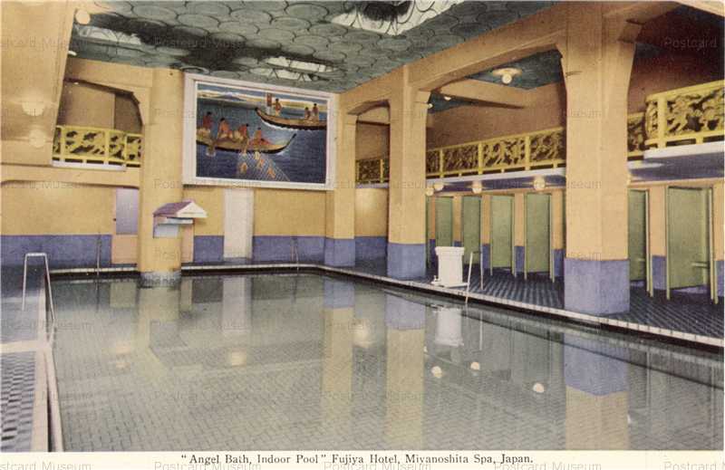 lh384-Angel Bath Indoor Pool Fujiya Hotel Miyanoshita Spa