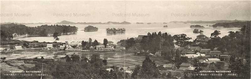 se2395W-Nihonsankei Matsushima 愛宕山公園ヨリ松島湾望ム 松島名所