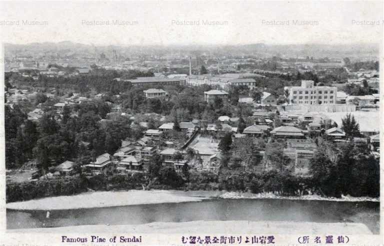 se1670-Sendai from Atagoyama 愛宕山より市街を望む 仙台