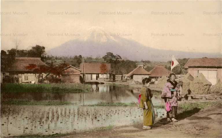 uc1225-Fuji Country 富士山 日章旗