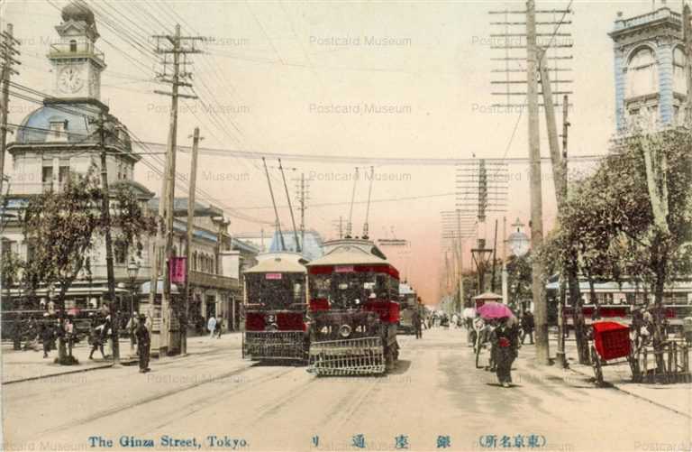 t340-The Main Street of Ginza,Tokyo 東京銀座通り 東京名所