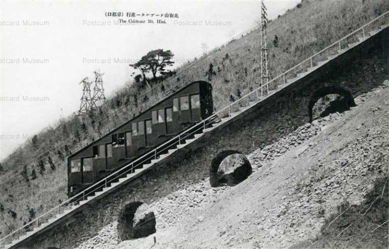kob383-The Cable-car Mt.Hiei 比叡山ケーブルカー進行 京都口