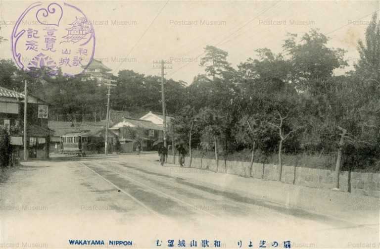 zy130-Wakayama castle 扇の芝より 和歌山城望む