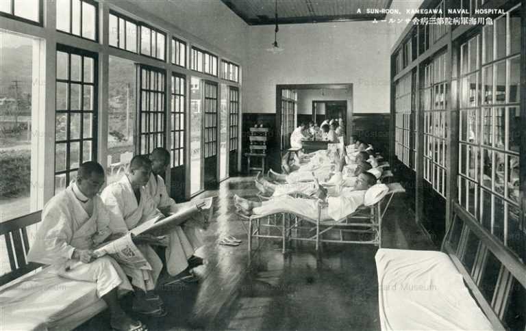 oi212-Sun Room Kamegawa Naval Hospital 亀川海軍病院 第三病舎サンルーム