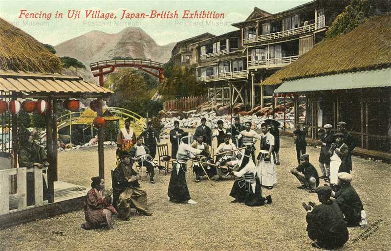 ag802-Fencing Uji Village Japan British Exhibition
