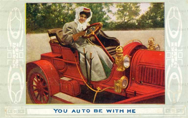 car120-Lady Woman Driver in Car Ashville Ohio