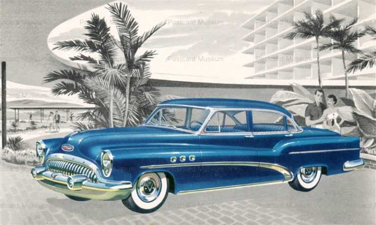 car270-1953 Buick Super Riviera Sedan Car Chrome Postcard