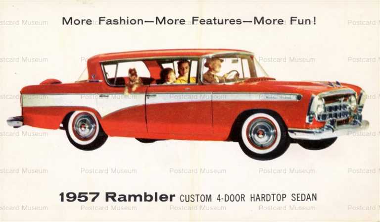 car330-1957 Rambler Custum Cars Vitage Advertising