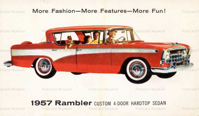 car330-1957 Rambler Custum Cars Vitage Advertising