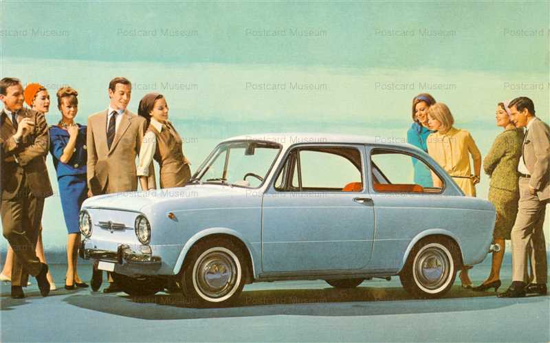 car502-Fiat 850 Light Blue People